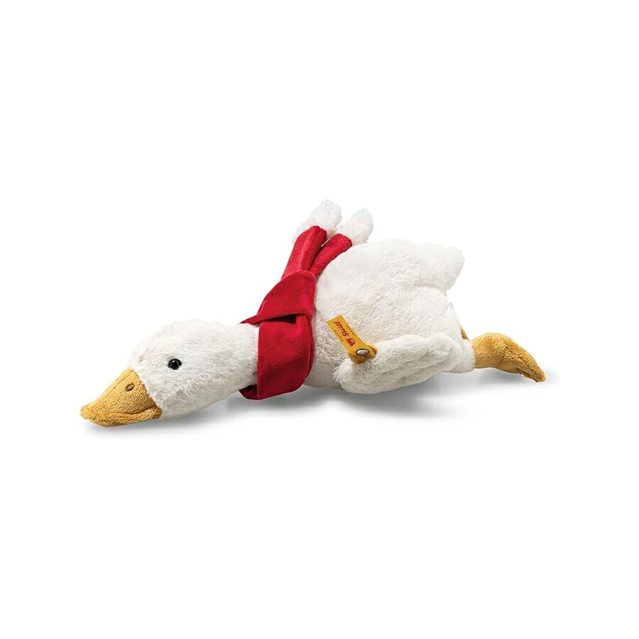 シュタイフ クリスマス ギルダグース ぬいぐるみ 動物のおもちゃの友達 ホワイト 10インチ Steiff Christmas Gilda Goose Plush Stuffed Animal Toy Friend, White, 10"