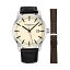 ȥ ꥸʥ ӻ 555AZ.03    쥶 ܳ  å Mens Minimalist Swiss Quartz Stainless Steel Dress Wrist-Watch, Quick-Set Date, 2 Easy-Interchangeable Leather Straps ? 555AZ Series