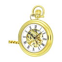 ストゥーリング オリジナル 懐中時計 6053 メンズ 男性用 時計 ウォッチ Mens Vintage Mechanical Pocket Watch - Stainless Steel Pocket Watch with Chain Analog Skeleton Watch Hand Wind Mechanical Watch with Clip and Stainless Steel Chain