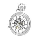 XgD[O IWi v 6053 Y jp v EHb` Mens Vintage Mechanical Pocket Watch - Stainless Steel Pocket Watch with Chain Analog Skeleton Watch Hand Wind Mechanical Watch with Clip and Stainless Steel Chain