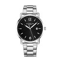 ストゥーリング オリジナル 腕時計 Stuhrling Original 3902.1 メンズ 男性用 レザー 本革 時計 ウォッチ Stuhrling Original Mens Watch Leather or Bracelet Watch Band Silver Dial with Date Minimalist Style 38mm Case - 3901 Watches for Men Collection(2)