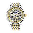 XgD[O IWi rv 3922.2 I[g}`bN  AiOjp v EHb` Mens Automatic Watch, Skeleton Watch Analog Dial, Silver Accents, Dual Time, AM/PM Sun Moon, Stainless Steel Bracelet, 3922 Watches for Men Collection