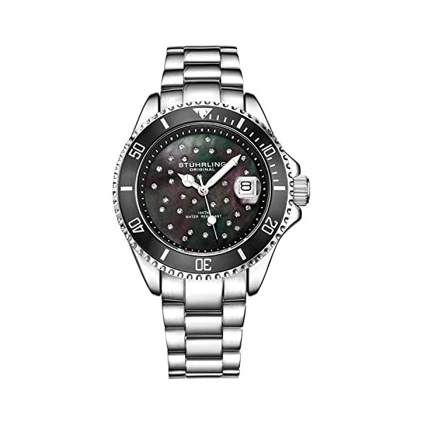 ストゥーリング オリジナル 腕時計 3977.1 アナログ クォーツ レディース 女性用 時計 ウォッチ Womens Dive Watch - Sport Watch with Stainless Steel Link Bracelet Quartz Movement Analog Watch Dial with Date Dress and Casual Design