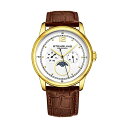 XgD[O IWi rv 898.03 AiO Y jp U[ {v v EHb` Mens MoonPhase Dress Watch - Stainless Steel Case and Leather Band - Analog Dial with Day of The Week and Date Celestia Mens Watches Collection