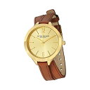 XgD[O IWi rv Stuhrling Original 568.04 AiO NH[c fB[X p U[ {v v EHb` Stuhrling Original Women's 568.04 Analog Deauville Sport Swiss Quartz 23K Gold Plated Brown Genuine Leather Wrap Around Strap Watch