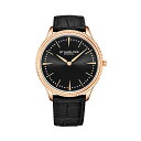 XgD[O IWi rv 3984.4 AiO NH[c Y jp U[ {v v EHb` Mens Dress Watch Slim Analog Watch with a Genuine Leather Strap Minimalist Wrist Watch with Quartz Movment Watches for Men