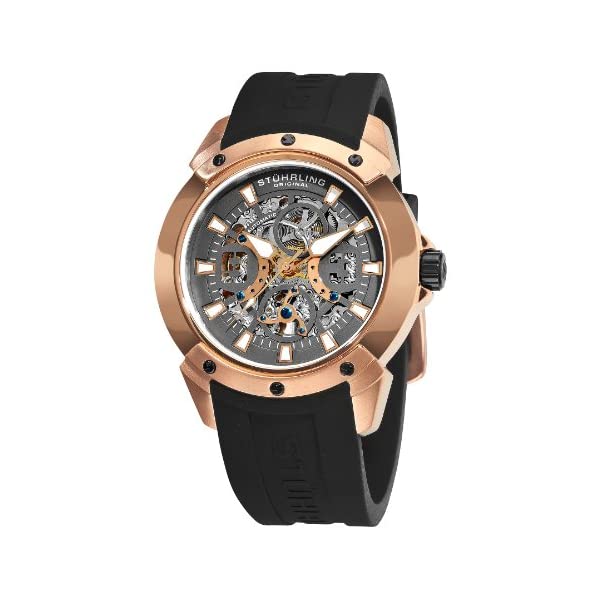 ストゥーリング オリジナル 腕時計 Stuhrling Original 266.334654 オートマチック 自動巻き男性用 時計 ウォッチ Stuhrling Original Men's 266.334654 Crucible Automatic Skeleton Rosetone Case Watch