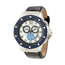 XgD[O IWi rv Stuhrling Original 160F2.332U52 NmOt Y jp v EHb` Stuhrling Original Men's 160F2.332U52 Special Reserve Apocalypse Trifecta Chronograph Date Silver Dial Blue Bezel Watch