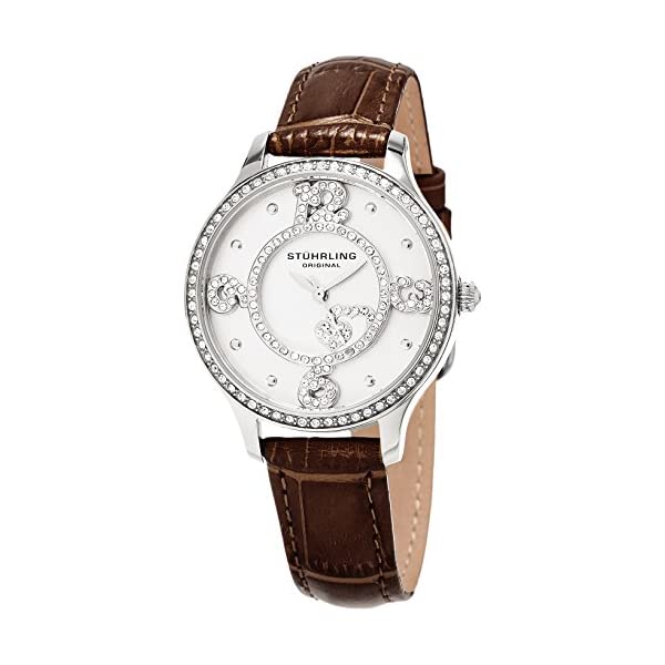 乐天商城 - ストゥーリング オリジナル 腕時計 Stuhrling Original 760.01 レディース 女性用 レザー 本革 時計 ウォッチ Stuhrling Original Women's 760.01 Symphony Heart Dial Leather Strap Watch