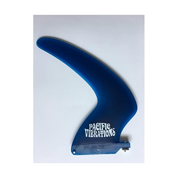 パシフィックバイブレーション サーフィン フィン サーフグッズ マリンスポーツ サーフボード ロングボード PACIFIC VIBRATIONS 6.5” Surfboard Boomerang FIN Vintage Template Fiberglass Longboard Center Box fin Color Blue