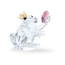 スワロフスキー カエル 蛙 王子様 フロッグプリンス フィギュア 置物 インテリア プレゼント 贈り物 Swarovski Frog Prince