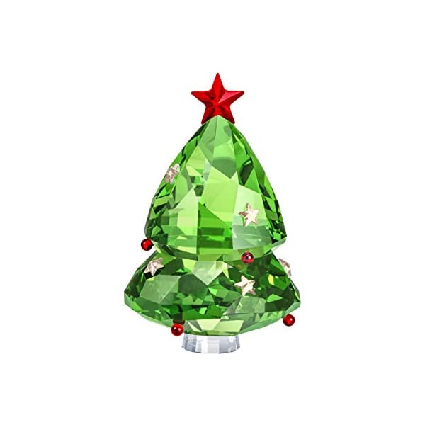 スワロフスキー クリスマスツリー グリーン フィギュア 置物 インテリア プレゼント 贈り物 Swarovski Christmas Tree, Green