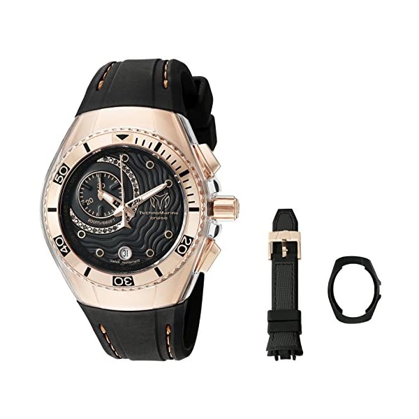 テクノマリーン テクノマリーン 腕時計 ウォッチ 時計 レディース 女性用 Technomarine Women's TM-114041 Cruise Analog Display Swiss Quartz Black Watch