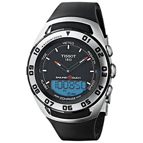 ティソ Tissot 腕時計 メンズ 時計 Tissot Sailing-Touch Mens Rubber Strap Multi-function Watch T056.420.27.051.01