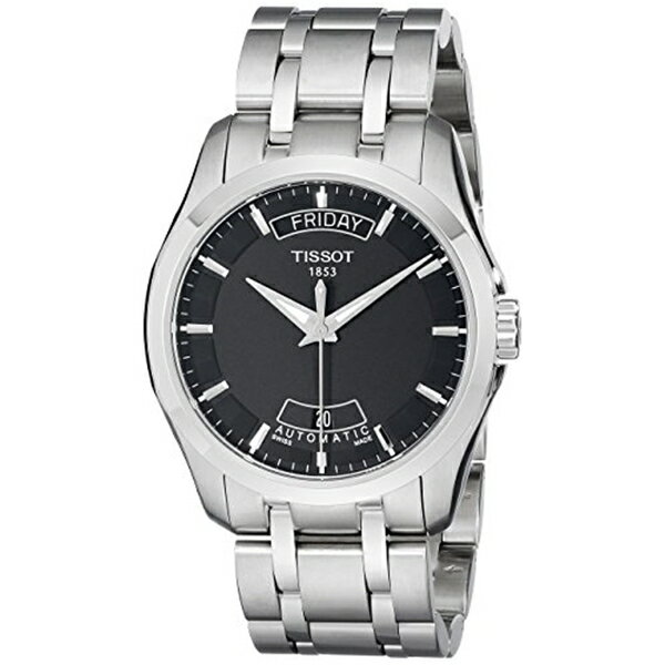 ティソ Tissot 腕時計 メンズ 時計 Tissot Men's T0354071105100 Couturier Day-Date Calendar Watch