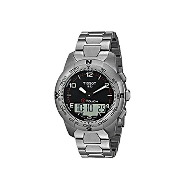 ティソ Tissot 腕時計 メンズ 時計 Tissot T-Touch II Altimeter/Compass Black Dial Men's watch #T047.420.44.057.00