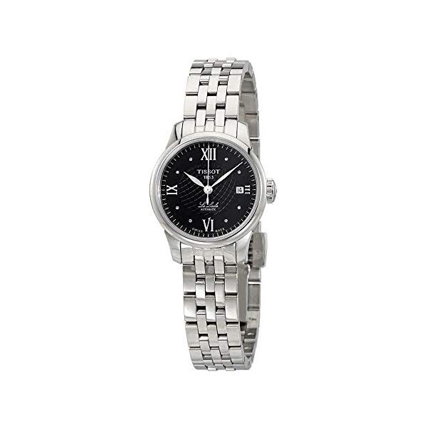 ティソ 腕時計 TISSOT T41118356 ウォッチ レディース 女性用 Tissot Le Locle Black Diamond Dial Automatic Ladies Watch T41.1.183.56