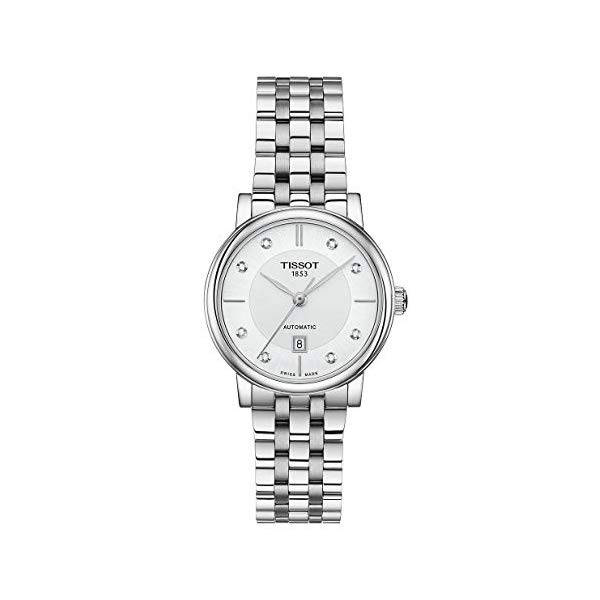 ティソ 腕時計 TISSOT T1222071103600 ウォッチ レディース 女性用 Tissot Carson Diamond Stainless Steel Ladies Watch T122.207.11.036.00 人気の TISSOT 商品はこちら ■海外より直輸入品となりますので、外箱に小傷・破れ等がある場合がございます。 　本体には影響ございませんので、予めご容赦ください。 ■携帯からの注文の際【納期目安】が表示されない場合もございます。 　納期の表示が確認出来ない商品に関しましては、お手数ですが、PCページより【納期目安】の確認をお願いします。 　また、携帯からのご注文のお客様は携帯電話の受信設定（フィルター）を必ずご確認下さいますようお願いいたします。ティソ 腕時計 TISSOT T1222071103600 ウォッチ レディース 女性用 Tissot Carson Diamond Stainless Steel Ladies Watch T122.207.11.036.00 ブランドTissot製品型番T1222071103600パート ナンバーT1222071103600ディスプレイ タイプAnalogケース直径30 millimetersケース厚9.50バンド幅15 millimetersムーブメントSwiss Automatic ◆ 様々なギフトシーンにぴったりの商品を豊富に取り揃えております ◆プレゼント　ギフト　クリスマス　母の日　父の日　記念日　誕生日　お誕生日　誕生日プレゼント　敬老の日　記念品　結婚記念日　メモリアルギフト　お祝い　出産祝い　結婚式　結婚祝い　御祝　披露宴　引き出物　引出物　ウェディングギフト　ブライダルギフト　景品　賞品　コンペ景品　ゴルフコンペ　粗品　お中元　御中元　お歳暮　御歳暮　残暑見舞い　引越し　引っ越し祝い　引越し祝い　贈答品　入園祝い　入学祝い　卒業祝い　成人式　就職祝い　昇進祝い　定年退職記念　還暦祝い　卒業記念品　内祝　お返し　お礼　御礼　お祝い返し