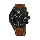 ティソ 腕時計 TISSOT T116.617.36.057.00 ウォッチ メンズ 男性用 Tissot Chrono XL Mens Chronograph Watch - 45mm Analog Black Face with Date and Sapphire Crystal - Brown Leather Band Swiss Made Black PVD Stainless Steel Luxury Quartz Watch for Men その1