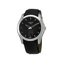 ティソ 腕時計 TISSOT T0354461605101 ウォッチ Tissot Couturier Secret Date Watch - Perpetual Calendar LED Digital Display - Stainless Steel 39mm Black Face Black Leather Swiss Quartz Watch with Gregorian and Chinese Calendars T035.446.16.051.01