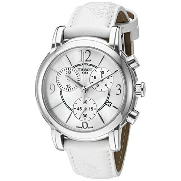 ティソ Tissot 腕時計 メンズ 時計 Tissot Women's Dressport Analog Swiss Quartz White Watch