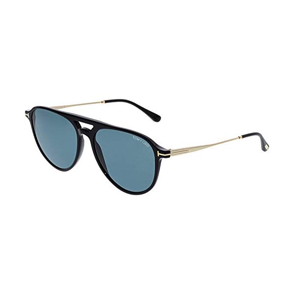 トムフォード サングラス TOM FORD FT0587 Tom Ford Sunglasses FT 0587 Carlo- 02 01V shiny black / blue