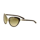 gtH[h TOX TOM FORD FT0321 Tom Ford FT0321 Daria 28F - Shine Rose Gold/Gradient Brown Sunglasses