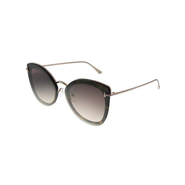 トムフォード サングラス TOM FORD FT0657 52G Tom Ford CHARLOTTE FT 0657 DARK HAVANA/BROWN SHADED 62/15/145 unisex Sunglasses