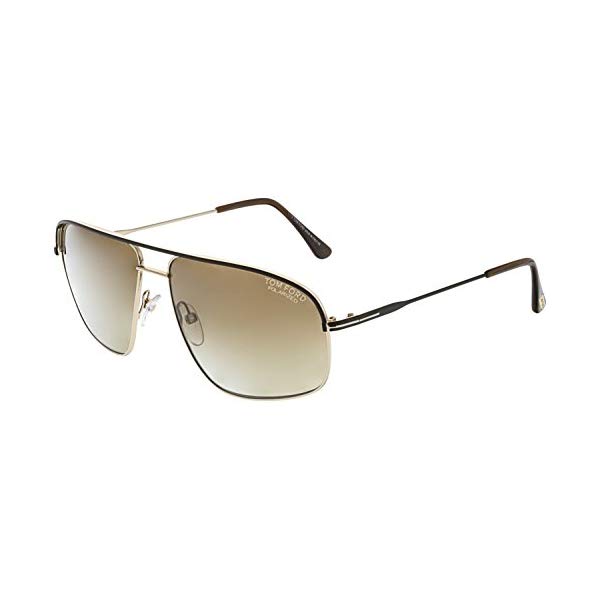 gtH[h TOX TOM FORD TF467 Justin Tom Ford Sunglasses FT 0467 JUSTIN 50H Dark Brown/other/Brown Polarized