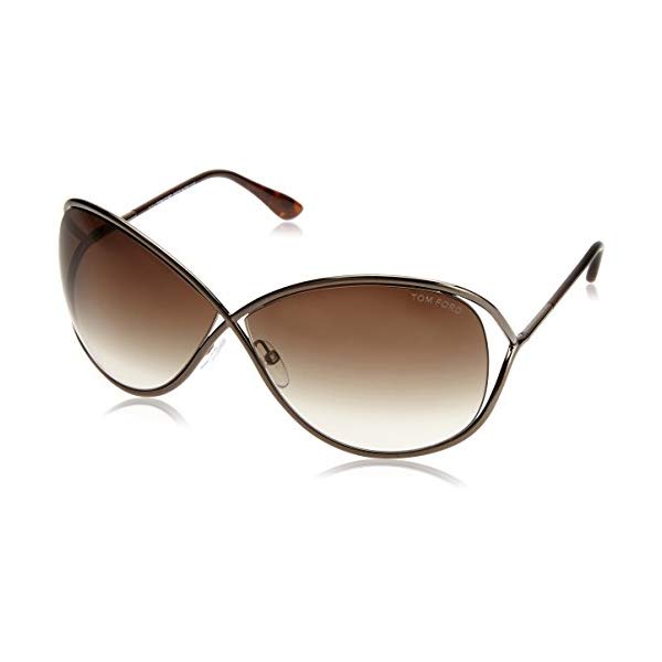 gtH[h TOX TOM FORD FT0130 36F Tom Ford FT0130 Miranda Sunglasses 36F Shiny Dark Bronze