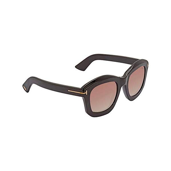 トムフォード サングラス TOM FORD FT0582 Tom Ford FT0582 01F Shiny Black Julia Square Sunglasses Lens Category 2 Size 50