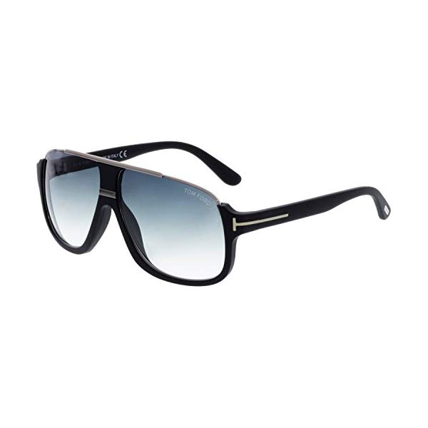 トムフォード サングラス TOM FORD FT0335 Tom Ford Men's Elliot Sunglasses in Matte Black Gradient Blue FT0335 02W 60