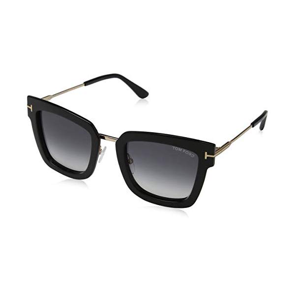 トムフォード サングラス TOM FORD FT0573 Tom Ford Sunglasses FT 0573 Lara- 02 01B shiny black / gradient smoke