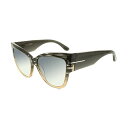 gtH[h TOX TOM FORD FT0371 20B 57 Tom Ford Anoushka TF371 AnoushkaSunglasses, Gray Frame/Gradient Smoke Lens, 57mm