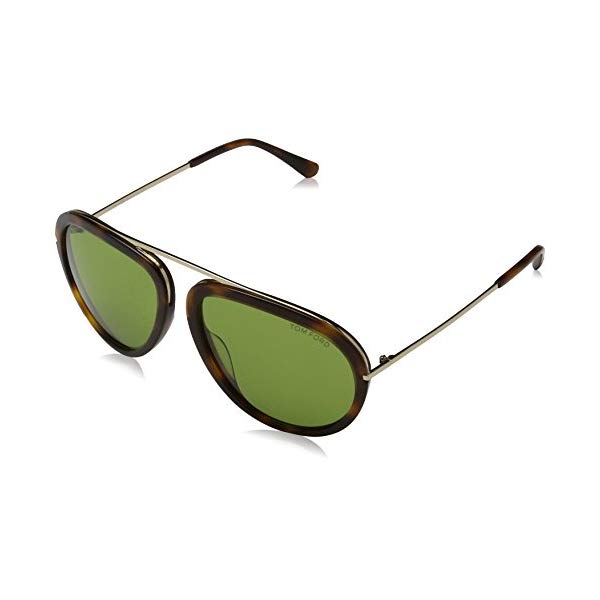 トムフォード サングラス TOM FORD FT0452 Tom Ford Sunglasses - FT0452 Stacy 56N - Havana/Green Lens (57/16/140)