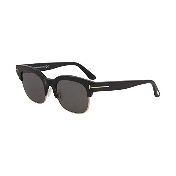 トムフォード サングラス TOM FORD FT0597 2018 Tom Ford Harry-02 FT0597 01D Men Black Polarized Clubmaster Square Sunglasses