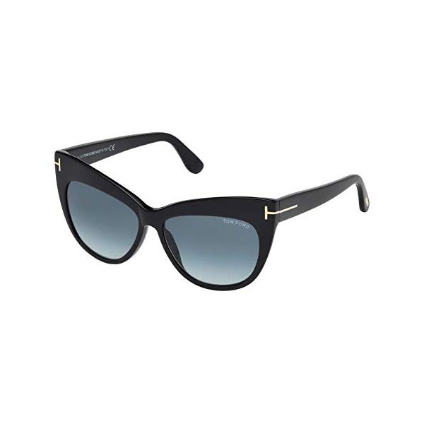 トムフォード サングラス TOM FORD FT0523 Tom Ford Sunglasses FT 0523 01W Shiny Black/Gradient blue