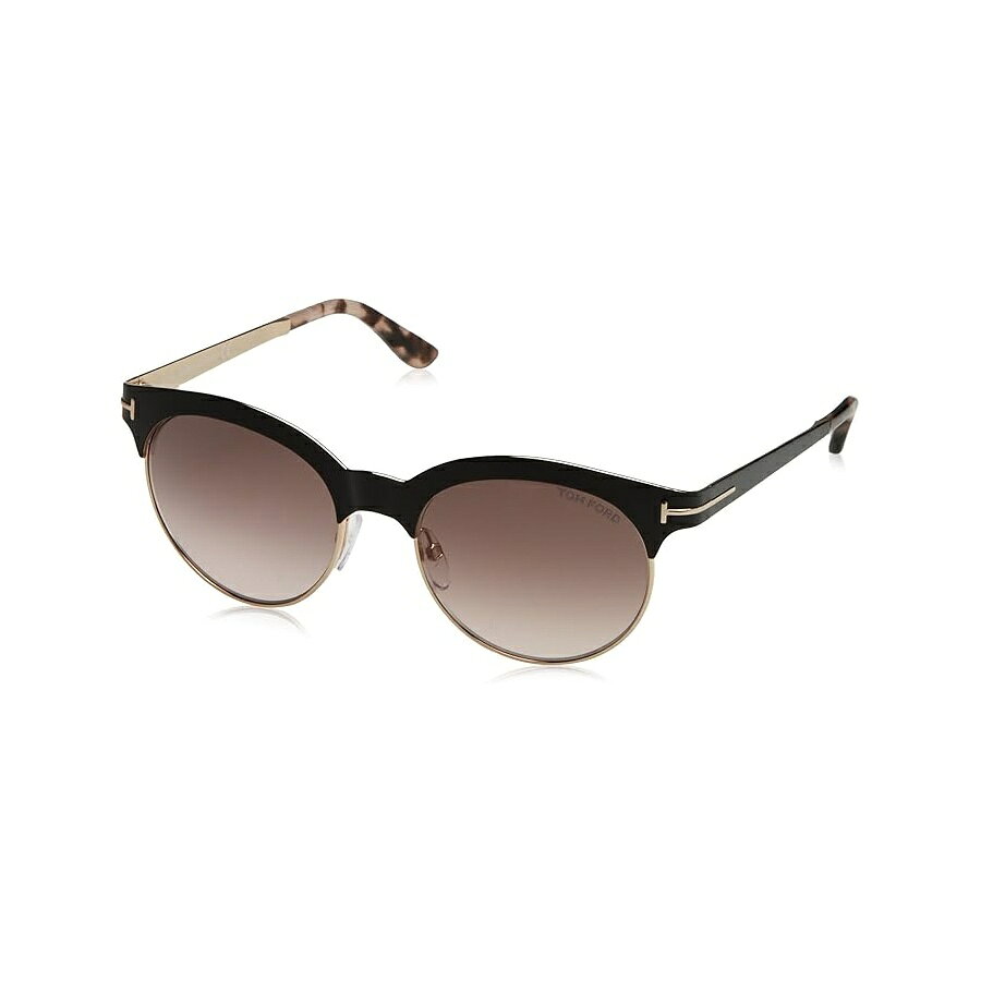 トムフォード オーバル サングラス TF438 アンジェラ 01F ブラック/ゴールド/ハバナ FT0438 Tom Ford Oval Sunglasses TF438 Angela 01F Black/Gold/Havana FT0438