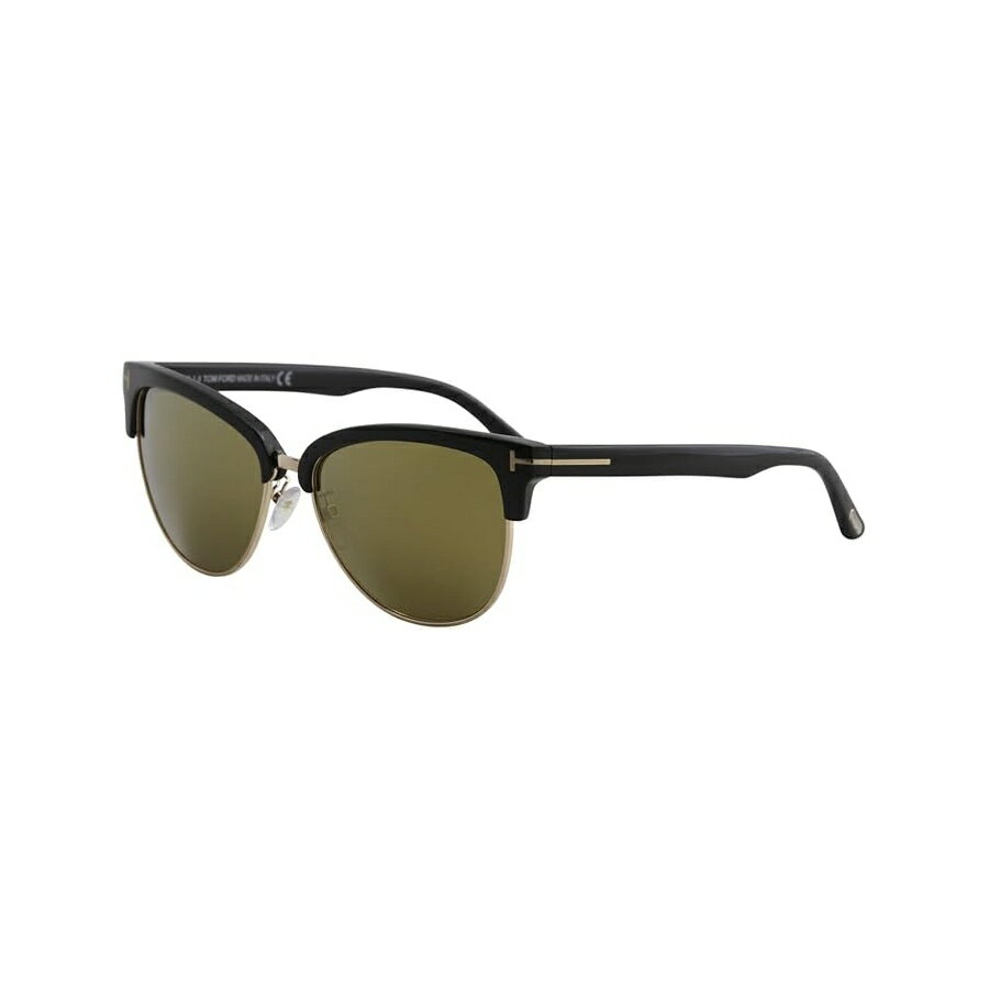 Tom Ford - トムフォード TF368 ファニー オーバル サングラス 59mm FT0368 (01G ブラック/ゴールド ゴールド ミラー) Tom Ford TF368 Fany Oval Sunglasses 59mm FT0368 (01G Black/Gold, Gold Mirrored)