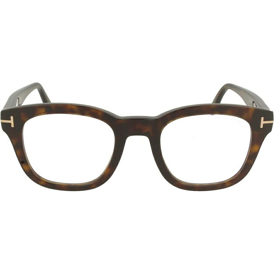 Tom Ford - トムフォード メガネ 眼鏡 サングラス FT 5542 -B 052 シャイニー ダーク ハバナ ローズゴールド Tロゴ ブルー マルチカラー 50/22/145 Eyeglasses Tom Ford FT 5542 -B 052 Shiny Dark Havana, Rose Gold