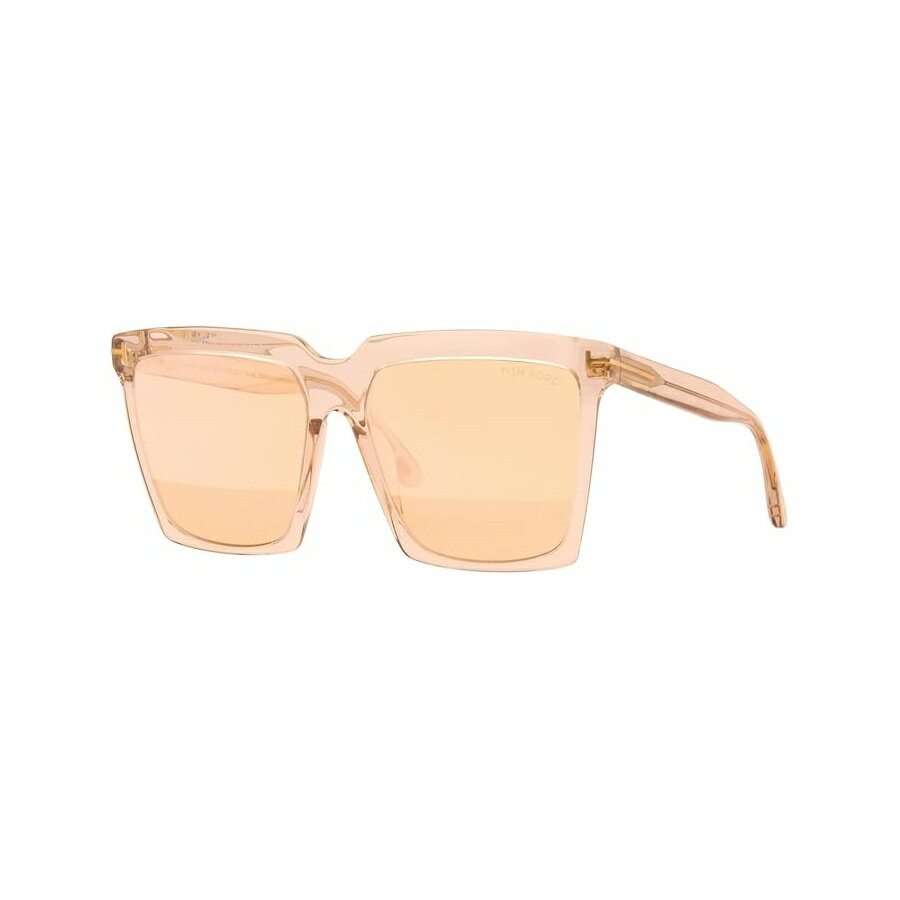 Tom Ford - トムフォード サングラス Sabrina-02 (FT-0764-S 20Z) トランスペアレント クリスタル グレー ミラー エフェクト レンズ付き Tom Ford sunglasses Sabrina-02 (FT-0764-S 20Z) Transparent Crystal Grey with Mirror effect lenses