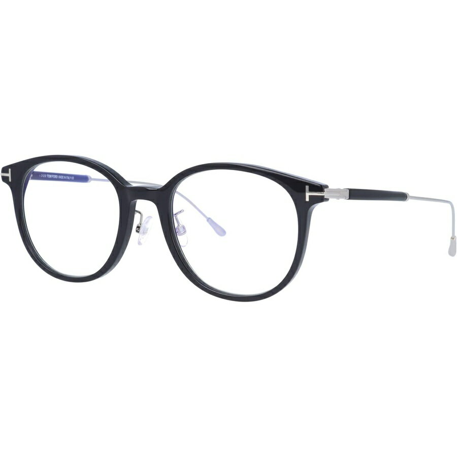 乐天商城 - トムフォード FT5644-D-B シャイニーブラック ラウンド メンズ メガネ 眼鏡 サングラス 52mm Tom Ford FT5644-D-B Shiny Black Round Men Eyeglasses 52mm