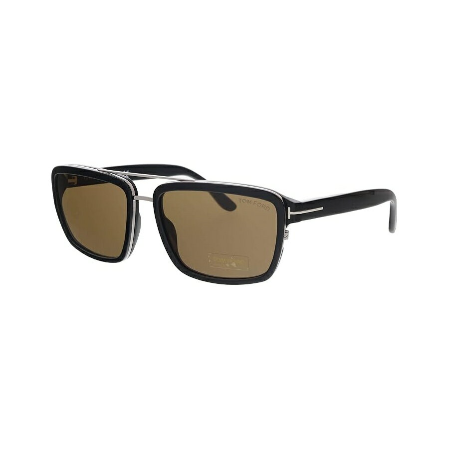 Tom Ford - トムフォード サングラス (FT-0780-S 01J) シャイニー ブラック パラジウム ブラウン レンズ Tom Ford sunglasses (FT-0780-S 01J) Shiny Black Palladium Brown lenses