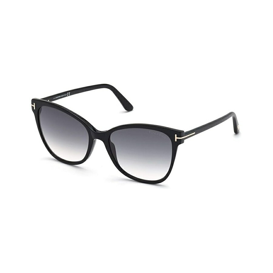 Rakuten - トムフォード ANI FT 0844 シャイニー ブラック/ダーク グレー シェード 58/18/140 レディース サングラス Tom Ford ANI FT 0844 Shiny Black/Dark Grey Shaded 58/18/140 women Sunglasses