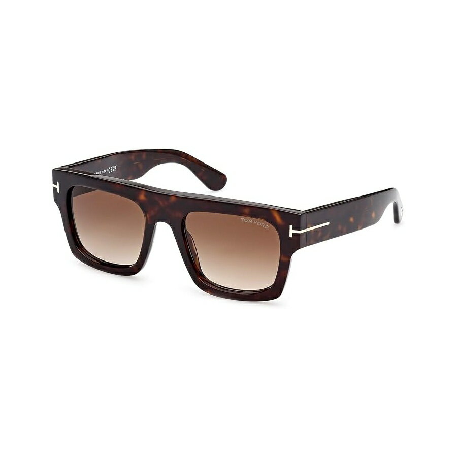 トムフォード FAUSTO FT 0711 ダークハバナ/ライトブラウン シェード 53/20/145 ユニセックス サングラス Tom Ford FAUSTO FT 0711 Dark Havana/Light Brown Shaded 53/20/145 unisex Sunglasses