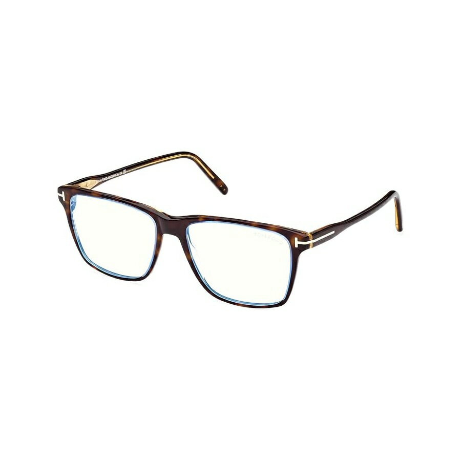 トムフォード メガネ 眼鏡 サングラス FT 5817 -B 055 シャイニー ビレイヤー トランスプ ブルー & クラシック ハバナ " Eyeglasses Tom Ford FT 5817 -B 055 Shiny Bilayer Transp Blue & Classic Havana,"