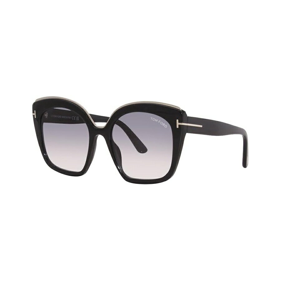 Rakuten - トムフォード サングラス FT 0944 Chantalle 01B シャイニー ブラック W. パラジウム ディテール/Gra Sunglasses Tom Ford FT 0944 Chantalle 01B Shiny Black W. Palladium Details/Gra