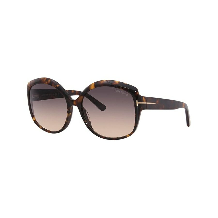 Rakuten - トムフォード Chiara-02 TF919 52F サングラス レディース ハバナ/グラデーション ピンク レンズ 60mm Tom Ford Chiara-02 TF919 52F Sunglasses Women's Havana/Gradient Pink Lenses 60mm