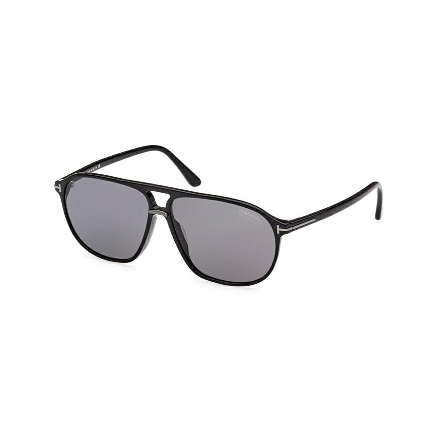 乐天商城 - トムフォード サングラス FT 1026 ブルース 01D シャイニーブラック t ロゴ/偏光スモーク Le Tom Ford Sunglasses FT 1026 Bruce 01D Shiny Black, t Logo/Polarized Smoke Le