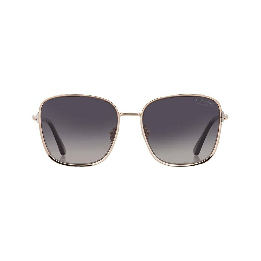 トムフォード サングラス FT 1029 Fern 28D シャイニー ローズ ゴールド ブラック t ロゴ/偏光 Tom Ford Sunglasses FT 1029 Fern 28D Shiny Rose Gold, Black, t Logo/Polarize